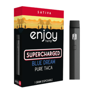 Blue Dream (Sativa) Pure THCA Live Rosin Disposable Vape for Supercharged