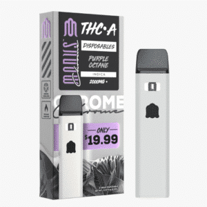 Purple Octane (Indica) THCA + Delta 8 Chrome Pocket Dabs Disposable Vape - 2 Gram