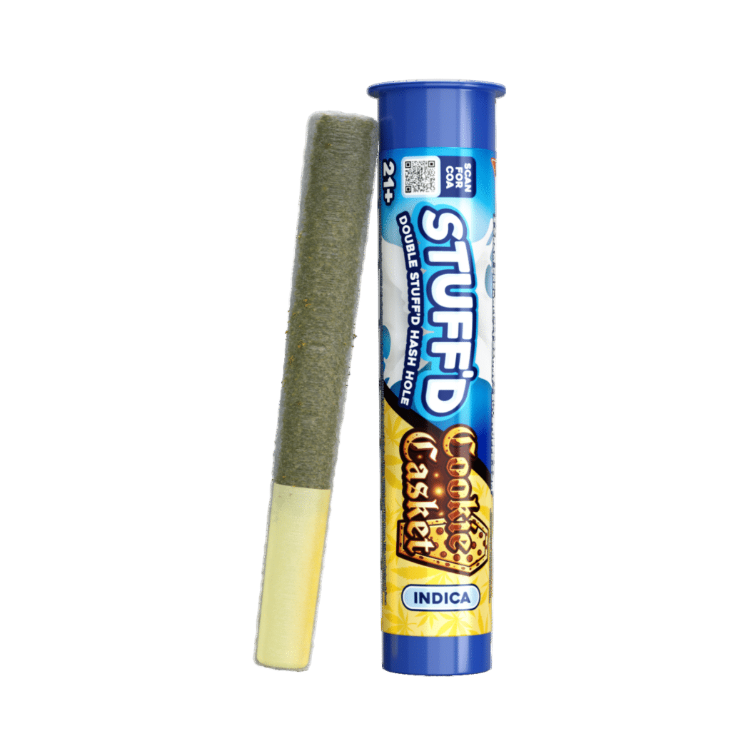 Casket Cookies (Indica) THCA Hash Hole Pre-roll - 2G Double Stuff'd