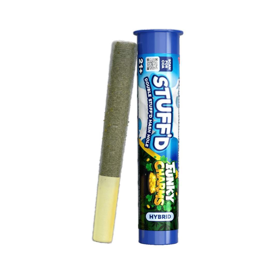 Funky Charms (Hybrid) THCA Hash Hole Pre-roll - 2G Double Stuff'd